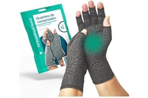 OrtoPrime Gants de Compression pour Arthrite et Arthrose – Confort pour les Mains avec Doigts Nus – Gants Auto-Chauffants contre les Engelures – Accessoire de Soutien Quotidien