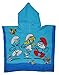 Produktbild Badeponcho - die Schlümpfe - 55 cm * 105 cm - 3 bis 6 Jahre Poncho mit Kapuze - Handtuch Strandtuch / Badetuch aus Baumwolle - Kinder Jungen Mädchen Schumpf / Papaschlumpf