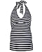 The Essential One - Black Stripe Maternity Tankini - EOM106 - 14