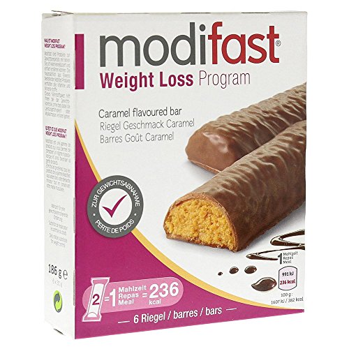 Preisvergleich Produktbild Modifast Lunch Riegel Karamell, 6X31 g