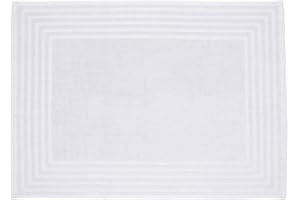 BARCELÓ TEXTIL Barceló - Alfombra baño Diamante - 50x70 cm - Color Blanco