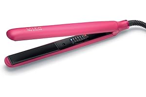 Diva Pro Styling Digital Straightener and Styler Magenta with Macadamia Argan Oil and Keratin Infused Ceramic Plates