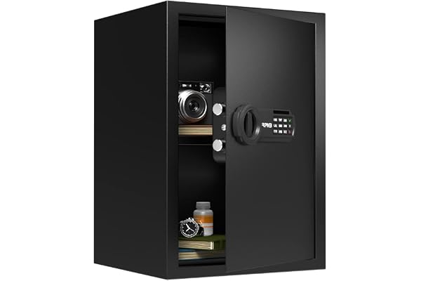 RPNB Coffre-fort de Deluxe et de serrure, coffre-fort, Coffre-fort à clavier digital, Bonne conservation pour la maison, l’hôtel et le bureau, le commerce, les bijoux, les pistolets, l’espèce. 51L