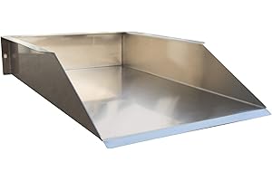 Köhko Extensión de arroyo de 40 cm de longitud de acero inoxidable, extensible, hocico, estanque, jardín, 24202-40M