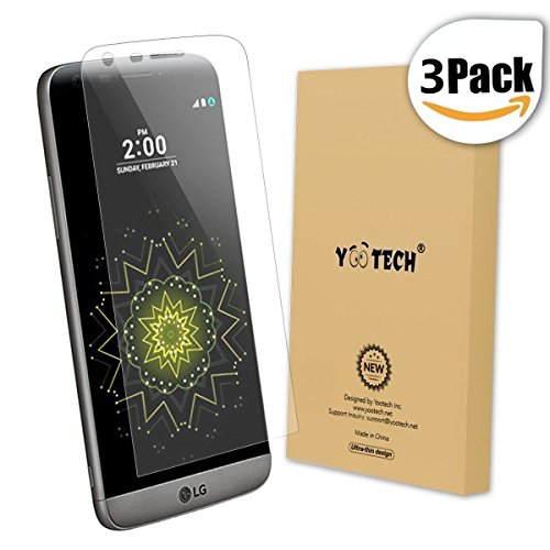 LG G5 Protector de pantalla Full Coverage YOOTECH 3 Unidades Anti-Bubble HD Ultra Clear Film Protector de pantalla para LG G5 Garant a de por vida reviews LG G5 Protector de pantalla Full Coverage YOOTECH 3 Unidades Anti-Bubble HD Ultra Clear Film Protector de pantalla para LG G5 Garant a de por vida