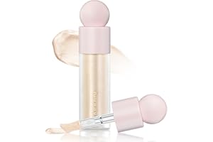 FRXVUC Liquid Highlighter, Illuminante Liquido Highlighter in Crema Lunga Durata e Traspirante, Highlighter con glitter naturali, Contouring Viso Contour, Leggero e Naturale, 1# Chiaro di luna