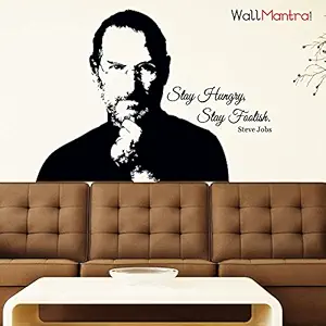 WallMantra Steve Jobs Wall Decal Wall Sticker : Medium(32x24 inches)