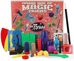 FunBlast Magic Tricks for Kids, Magic Set ? 75 Tricks Jumbo Box, Magician Game for Kids (Multicolor)