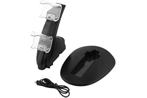 Socobeta PS4-Controller-Ladegerät USB-Dockingstation mit Zwei Ladestationen für Slim Pro-Controller