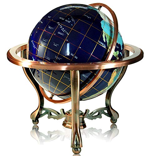 Wenzhihua Palloncino del Mondo educativo per Bambini, 32 cm di Diametro, per Adulti con Acciaio superano Gli Adulti scrivania geografica Palloncini Decorazione per Il Ministero degli Interni 32cm Blu