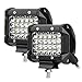 Produktbild LE 2er LED 72W Zusatzscheinwerfer 12V 24V 4 Zoll 5200lm, 4 Reihen Arbeitsscheinwerfer mit 24 LEDs, LED Scheinwerfer IP68 Wasserdicht
