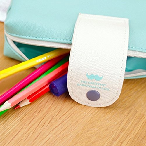 Cosanter Estuche Escolar Pluma Organizador Estuche de Cuero para Estudiante Azul reviews Cosanter Estuche Escolar Pluma Organizador Estuche de Cuero para Estudiante Azul