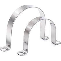 Colliers De Serrage En U - Lot De 50, Fer Galvanisé, 10mm - Fixation Tuyaux, Câbles, Grillage