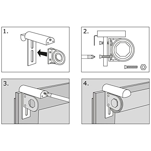 Fensterdecor Klemmträger für Rollos Klemmfix universal Rollo Klemmträger als Paar - 2