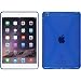 Produktbild PhoneNatic Case für Apple iPad Mini 3 2 1 Hülle Silikon blau X-Style + 2 Schutzfolien