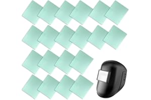 BETINYAR Paquete de 20 Lentes Protectoras de Casco de Soldadura, Filtro de Lente de Soldadura de Repuesto Exterior, para oscurecimiento automático, Cubierta Transparente, Cubierta de Lente, 115 x 90 mm
