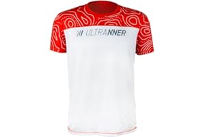 ULTRANNER - Camiseta Deporte - Camiseta técnica Transpirable - Camiseta Manga Corta - Tejido Ultraligero - Trail, Running, Trekking, montaña - Amplia Visibilidad - Color Rojo