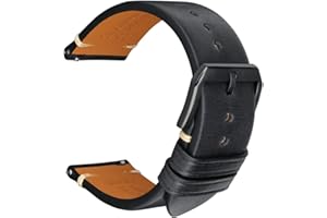 REZERO Cinturini Rilascio Rapido per Orologio, Cinturino in Pelle di Vitello, Cinghie, Fasce per Orologio, Bracciale Orologio in Pelle Morbida per Uomo Donna 18mm, 19mm, 20mm, 21mm, 22mm, 23mm, 24mm