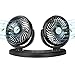 Produktbild COMLIFE Auto Ventilator USB Drehbarer Tischventilator Doppeltköpfe Lüfter mit 3 einstellbaren Stufen, Leise Starke Armaturenbrett Kühler, Auto Fan Für Fahrzeug, LKW, Rücksitz