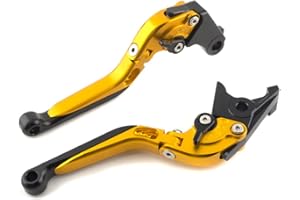 YJS Palanca de Embrague para Motocicleta Plegable y Extensible Frenos y Embrague CNC Ajustable Aluminio para Honda CB400 CBF600/SA CB919 CBR900RR CBR 600 F2,F3,F4,F4i NC700 S/X CB900 Hornet 2002-2006
