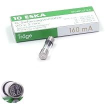 Fusible Temporisé (T) En Verre 160mA/250VAC | Taille 5x20mm | Boîte De 10 Pièces | Pour Appareils électroniques - 12