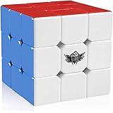 D-FantiX 3x3 Würfel Magic Stickerless 3x3x3 Extrem schnelles Brain Teaser Puzzle Spielzeug (56mm)