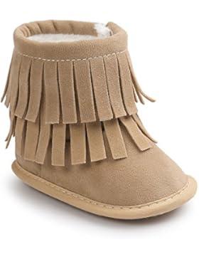 ESTAMICO Kleinkind Baby Jungen Mädchen Winter Warme Weiche Sohle Quaste Schnee Stiefel Mokassins Schuhe