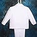 Dressy Daisy Baby Boy' 5 Pcs Set Formal Tuxedo Suits No Tail Wedding Baptism Christening Outfits Size 6-9 Months White