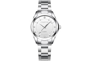 SGU Women's Watch,Elegant Steel Bracelet Analogue Silver Quartz Watch,Gifts for You and Your Family,Bracelet