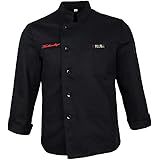 Hellery Chef Giacca Cappotto Manica Lunga Cucina Abbigliamento