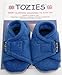 TOZIES Baby toddler Soft Indoor Play Shoes / Slippers NON SLIP Designed to Stay on (12-18 months) ROYAL BLUE