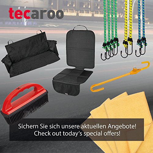 TECAROO 12er-Set Universal-Gepäckspanner mit Haken, extra stark mit 2 Jahren Zufriedenheitsgarantie – Spanngurte / Spanngummi / Expander - 8