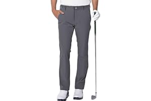 aoli ray Mens Golf Trousers Waterproof Slim Fit Lightweight Stretch Outdoor Pants
