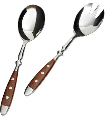 Lot De 6 Cuillères à Soupe GRÄWE Nürnberg – Marron, Manche Plastique Riveté, Inox 18/0, Forgées