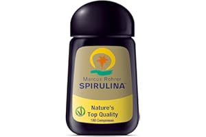 MARCUS ROHRER SPIRULINA delle Hawaii, 180 Compresse, Integratore Alimentare Naturale a base di Alga, Energia e Supporto Immunitario, Pelle e Capelli, Vegan