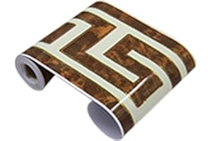 Yootiko Self-Adhesive Border Wall Paper 3D PVC Elegante Retro Pattern Peel and Stick Waterproof Removable Wallpaper Borders Stickers Decoration Trim for Living Room Bathroom Kitchen