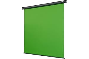 Écran à Fond Vert celexon Chroma Key - 200 x 190 cm - décor de Studio Professionnel/arrière-Plan pour intégration vidéo, réunion par Webcam, Formation en Ligne - 110" Pouces
