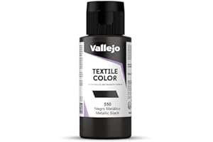 AV : Textile Paint : 60ml : Metallic Black Pearl by Acrylicos Vallejo