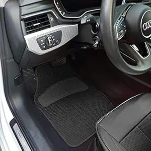 Autyle Carpet Premium Car Foot Mats Compatible with Honda Brio (Model : 2011-Till Date) (Lining Nylon Fiber Material Mat :Color: -Black- 5 pcs)