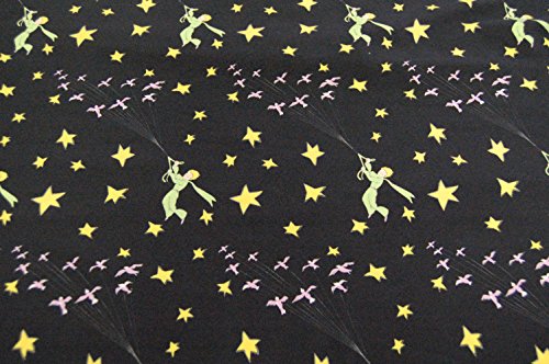 Baumwoll Jersey „Der kleine Prinz Zugvögel“ Schwarz - 2
