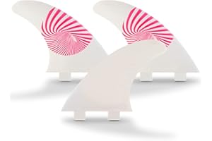 E8 FIN SYSTEM - Pack de 3 Quillas para Tabla de Surf FCS A1 - Aletas de Talla L - Incluye Accesorios como Llave para Cambiarlas, Bolsa - 40% Fibra de Vidrio