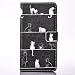 Produktbild Nancen Samsung Galaxy S6 Edge Plus / SM-G928 (5,7 Zoll) Flip Leder Case / Handyhülle, Katzen Serie Nette Karikatur Katzen Klettern Treppe Muster Folding PU Lederhülle Bookstyle Cover - mit Stand Funktion, Brieftasche und Karte Slot