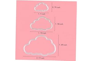 BYFRI 3pcs Nuages ??Die Cuts Métal Métal Découpe Scrapbook Carte Décor Gauffrage Modèle Décoration