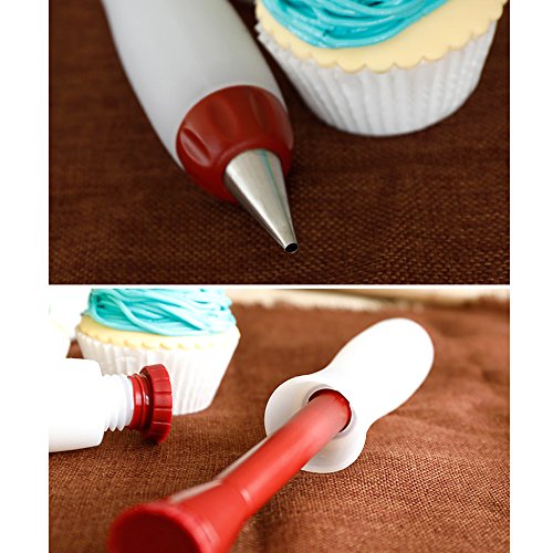 Schokolade Stift für Backen, Soriace® Prämie Silikon Tortenspritze / Garnierspritze / Spritztüllen / Spritzenstift Kuchen Deko für Küche, Speisen, Bar - 4