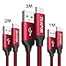 Produktbild USB Typ C Kabel, ZKAPOR [3Pack 1m 2m 3m] Nylon Type C Ladekabel High Speed Sync Datenkabel Schnellladekabel für Samsung Galaxy S9/ S8/ A5(2017)/ Note9 8, Huawei P20/ Mate20, Honor View 10, Sony Xperia