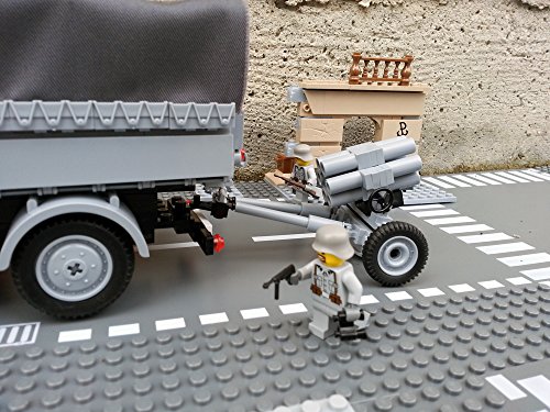Modbrix 2182 – Bausteine Nebelwerfer 41 Stellung inkl. custom Wehrmacht Soldaten aus original Lego© Teilen - 4