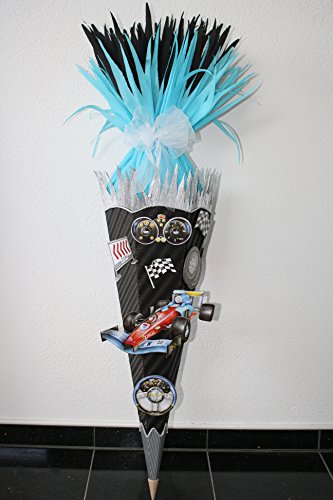 Schultüte * Bastelset * Rennwagen Modell 2* mit 3 D XXL Stickern