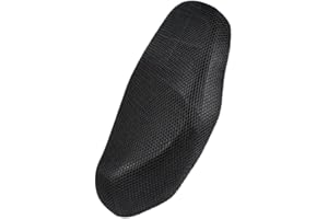 Wooauto Motorrad Kissen Mesh Sitzbezug Atmungsaktiver Sitzbezug 3D Anti-Rutsch Sitzbank ProtectorMotorrad Sattelbezug rutschfeste Sitzbank Protector Wärmeisolierende Offroad Motorradkissenbezug,S