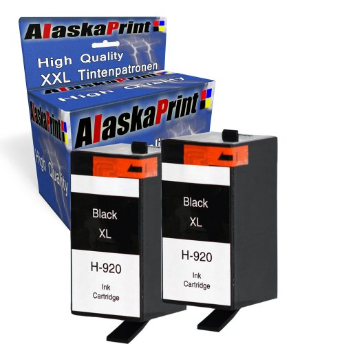 Premium 2x Kompatible Tintenpatronen Als Ersatz für Hp 920XL Schwarz für HP Officejet 6000 6500 7000 7500 E709 Drucker