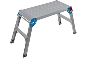 Silverline 640000 - Scala a 1 gradino con pedana, portata massima 150 kg